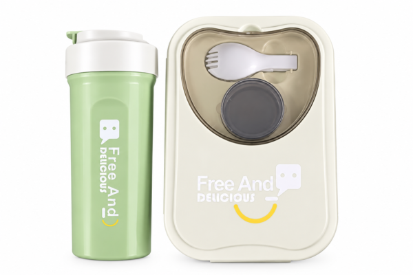 Portable Lunch Box & Bottle Set