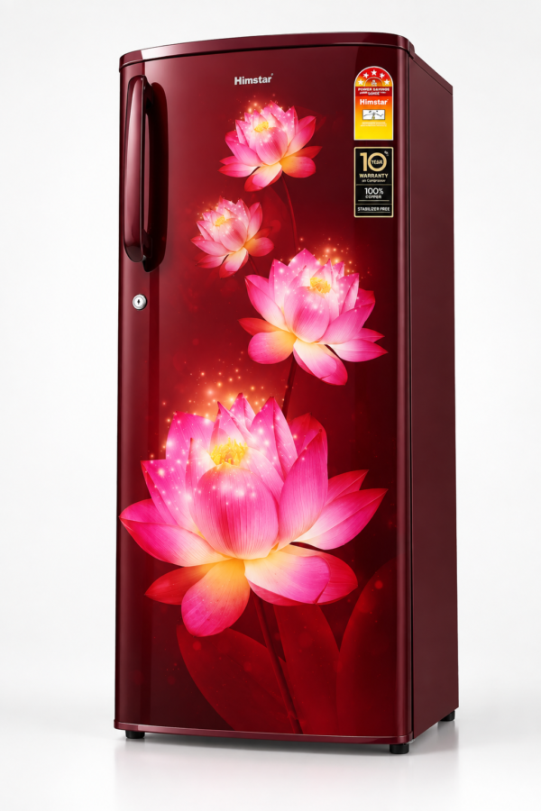 Himstar Floral Single-Door Refrigerator
